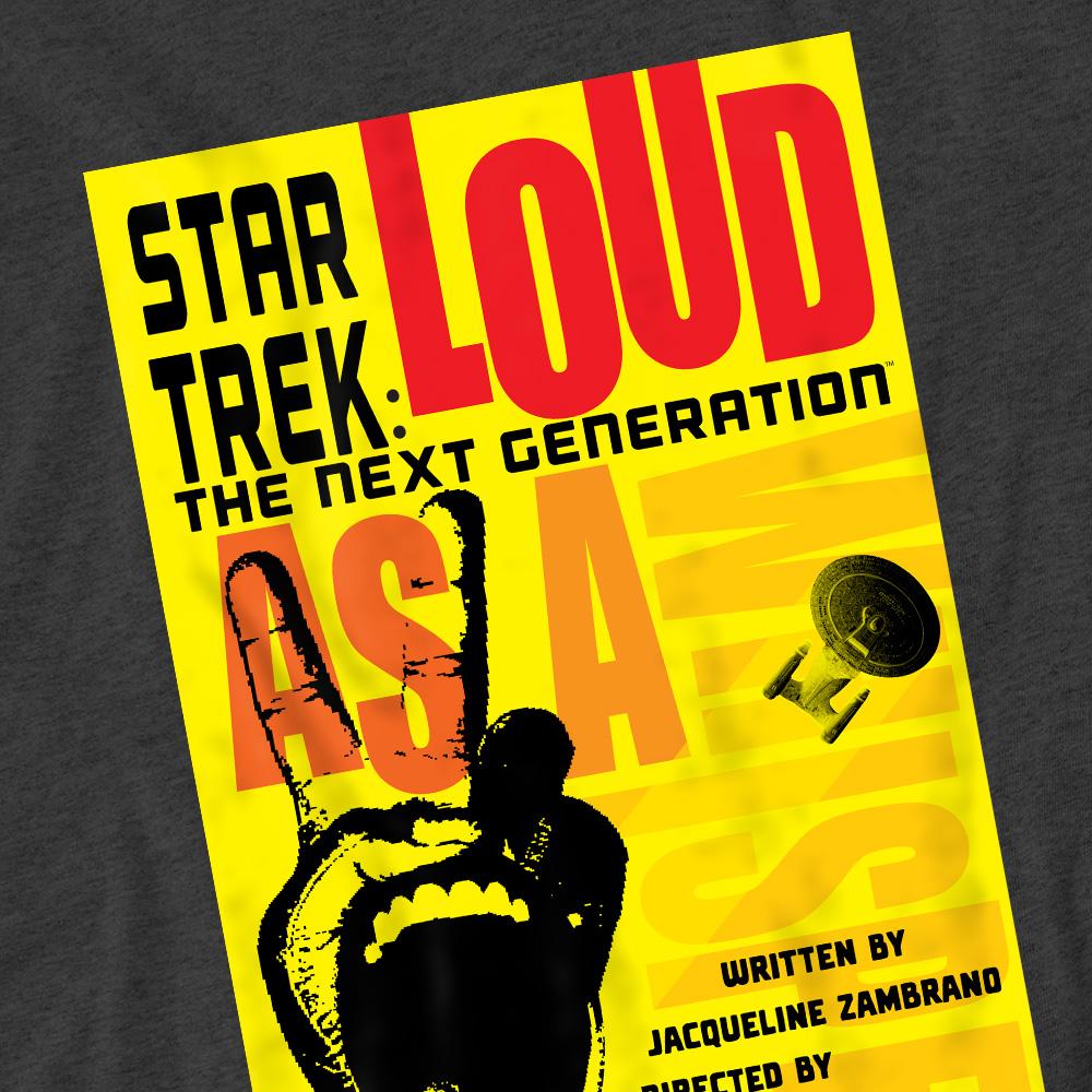 Charcoal - Pack Shot - Star Trek Unisex Adult The Next Generation Season 2 Episode 5 T-Shirt