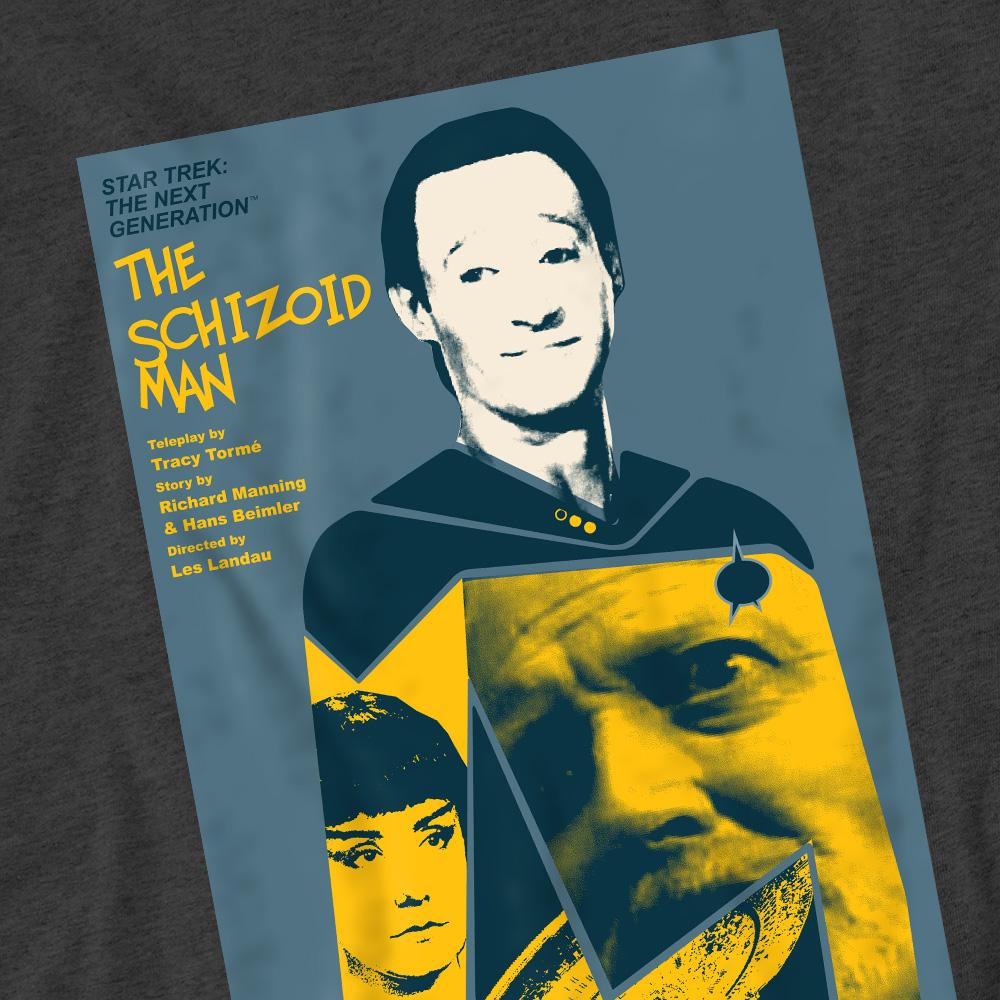 Charcoal - Pack Shot - Star Trek Unisex Adult The Next Generation Season 2 Episode 6 T-Shirt