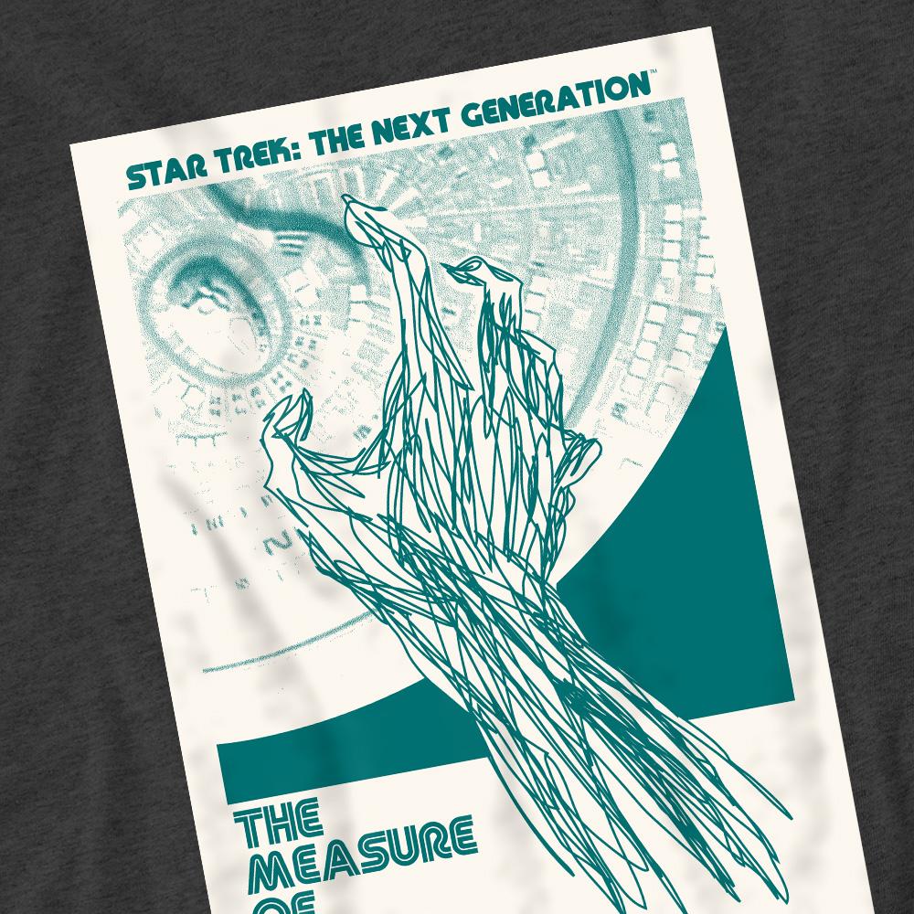 Charcoal - Pack Shot - Star Trek Unisex Adult The Next Generation Season 2 Episode 9 T-Shirt