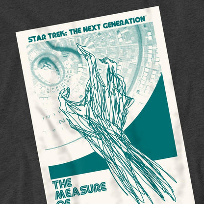 Charcoal - Pack Shot - Star Trek Unisex Adult The Next Generation Season 2 Episode 9 T-Shirt