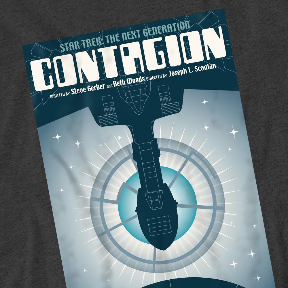 Charcoal - Pack Shot - Star Trek Unisex Adult The Next Generation Season 2 Episode 11 T-Shirt