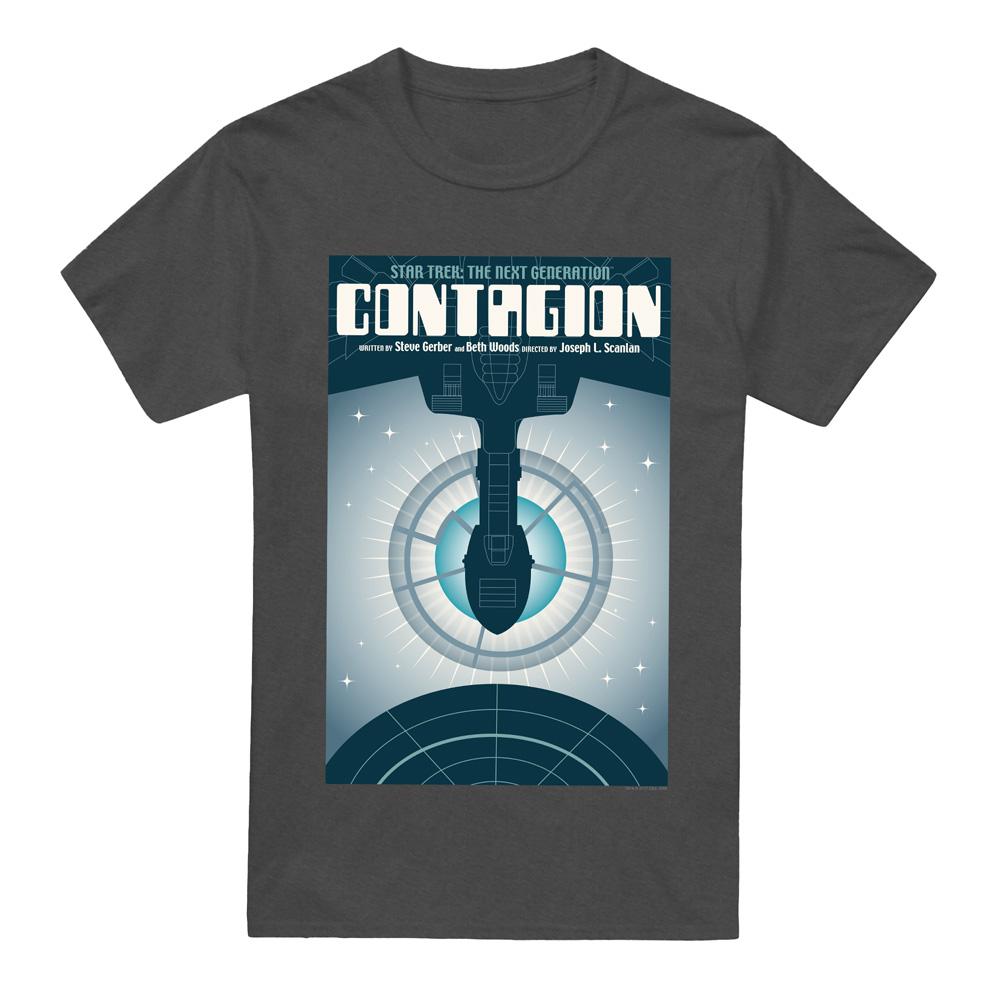 Charcoal - Front - Star Trek Unisex Adult The Next Generation Season 2 Episode 11 T-Shirt