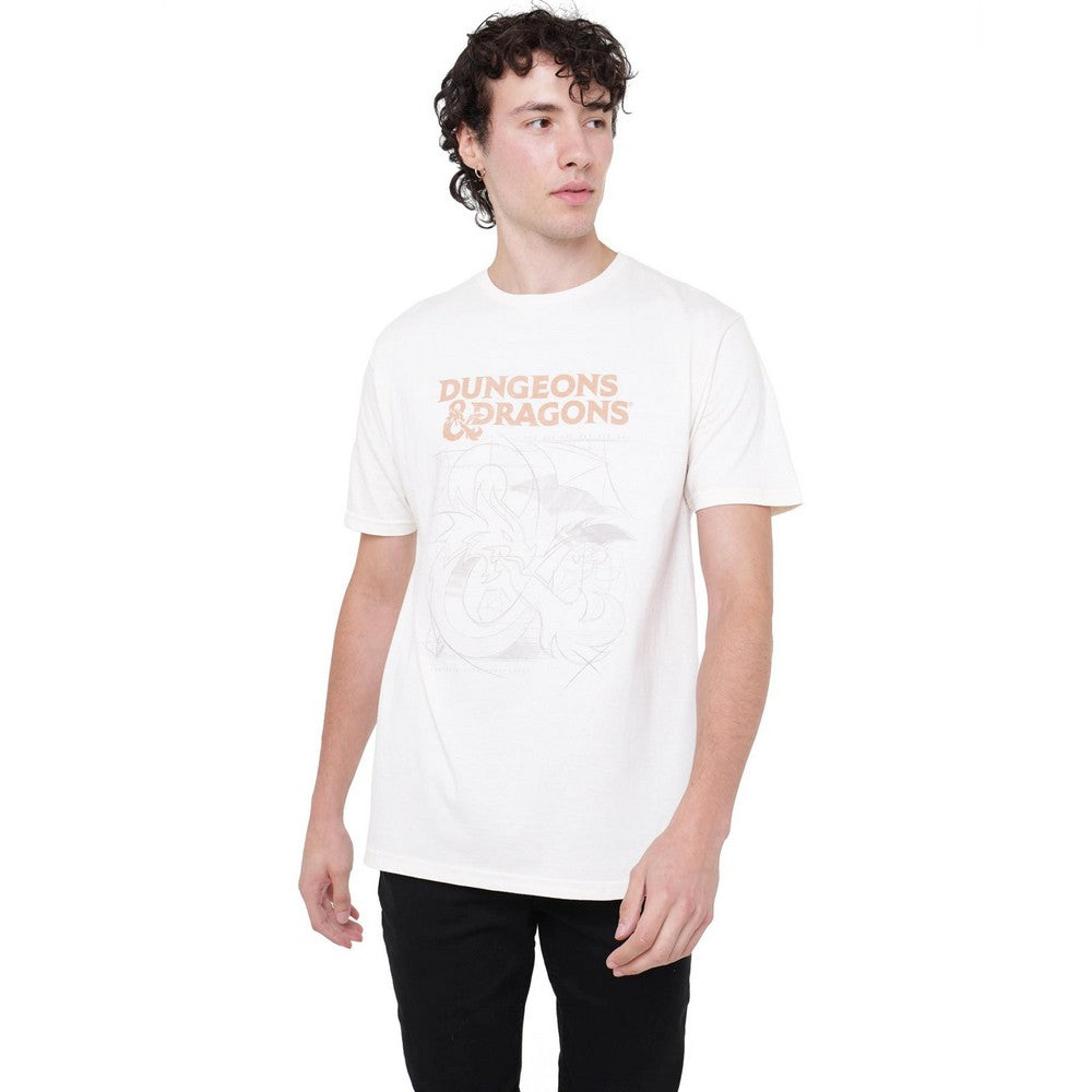 Natural - Side - Dungeons & Dragons Mens Sketch T-Shirt