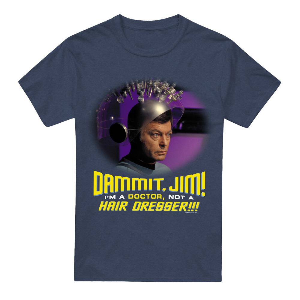 Navy - Front - Star Trek Unisex Adult Not a Hair Dresser T-Shirt