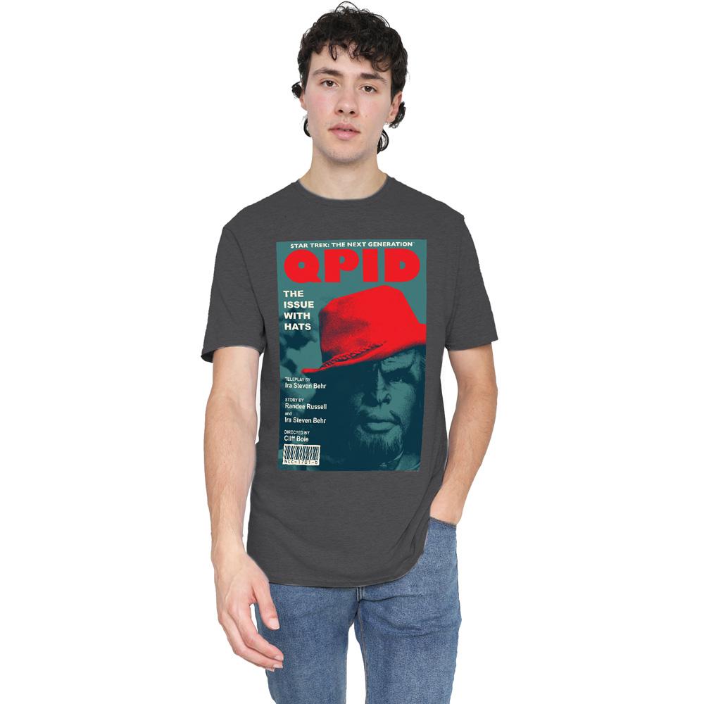 Charcoal - Side - Star Trek Unisex Adult The Next Generation Season 4 Episode 20 T-Shirt
