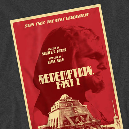 Charcoal - Pack Shot - Star Trek Unisex Adult The Next Generation Season 4 Episode 26 T-Shirt