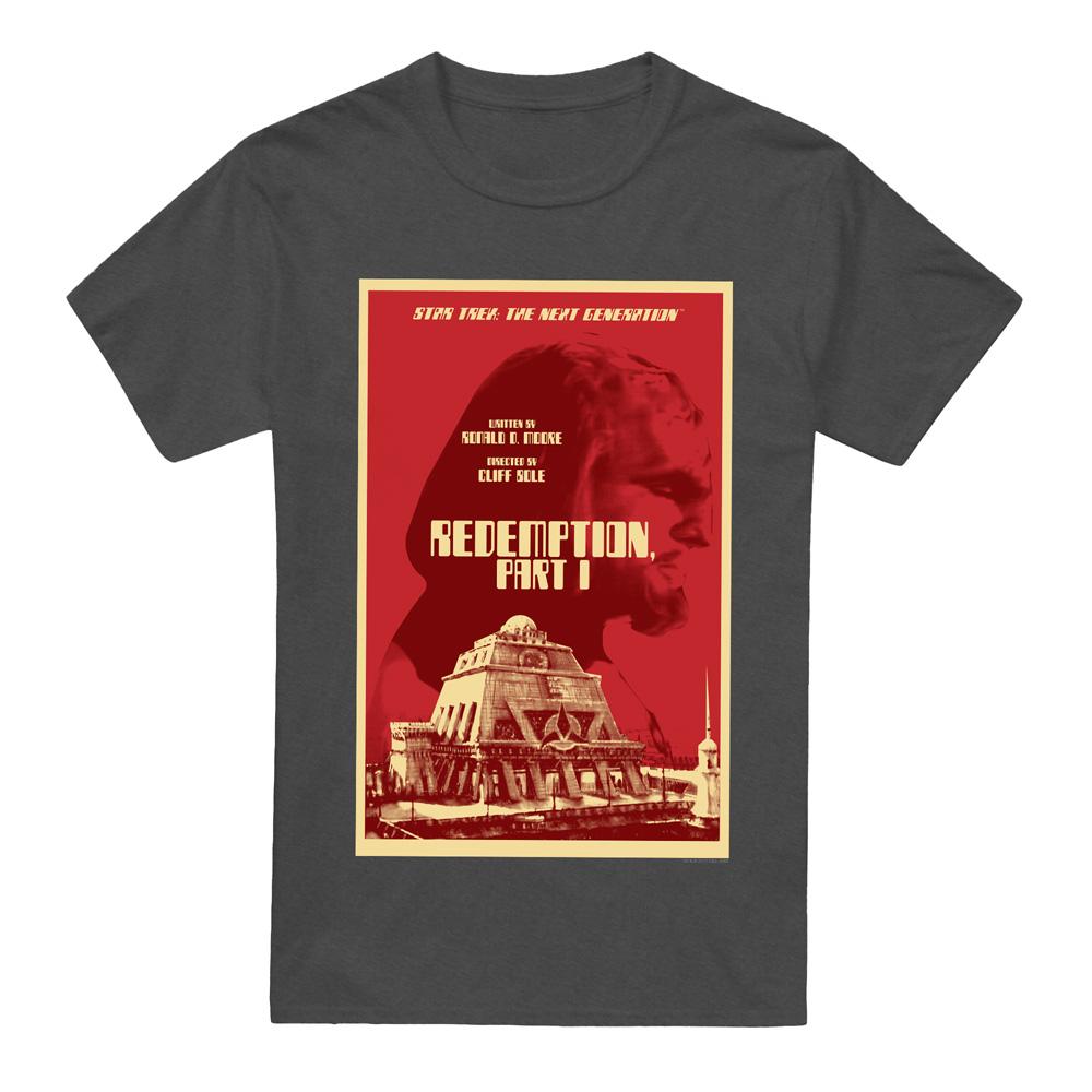 Charcoal - Front - Star Trek Unisex Adult The Next Generation Season 4 Episode 26 T-Shirt