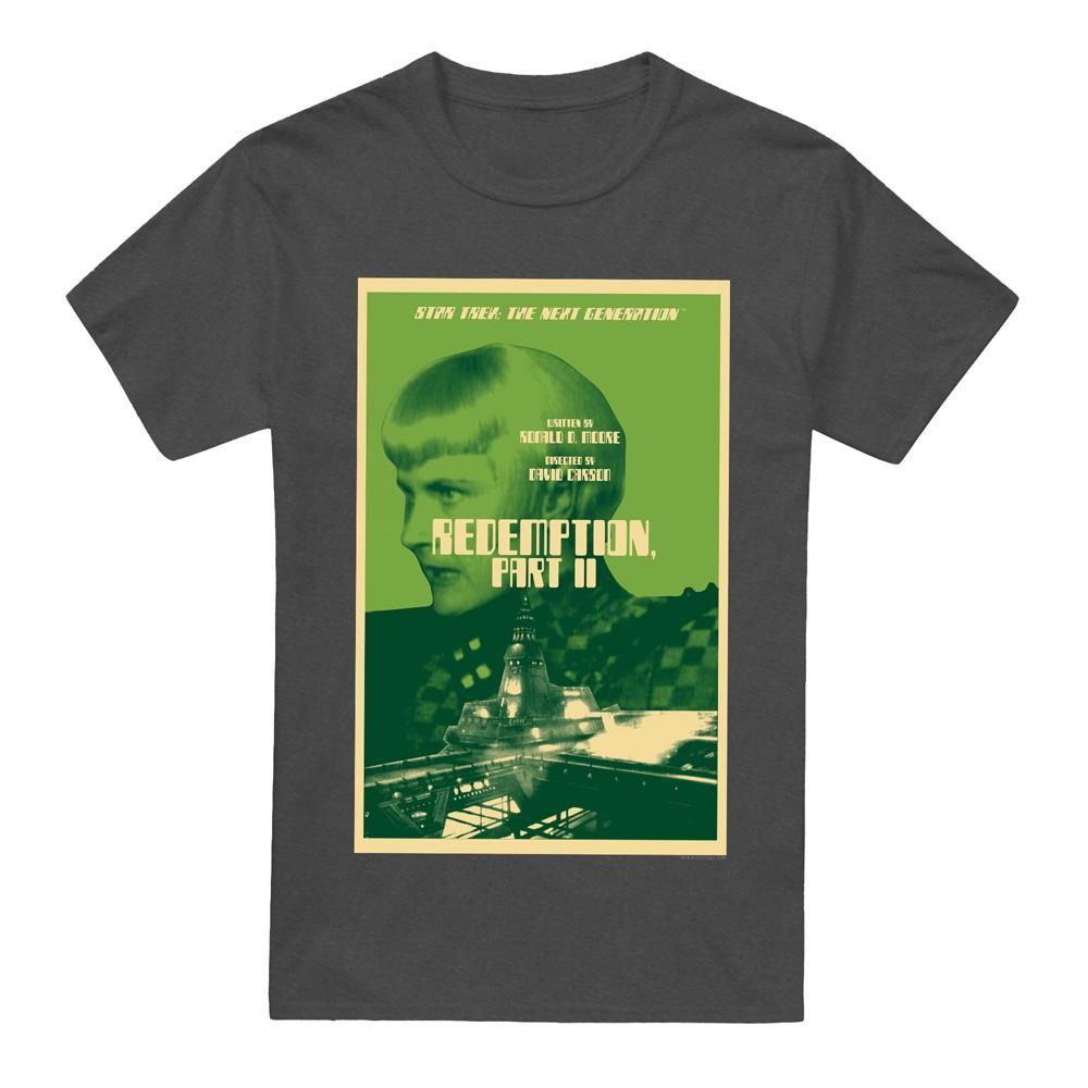 Charcoal - Front - Star Trek Unisex Adult The Next Generation Season 5 Episode 1 T-Shirt