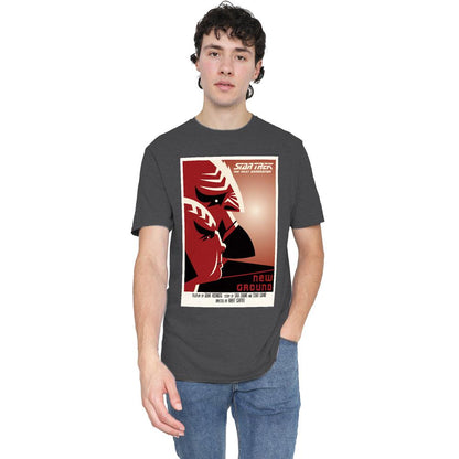 Charcoal - Side - Star Trek Unisex Adult The Next Generation Season 5 Episode 10 T-Shirt