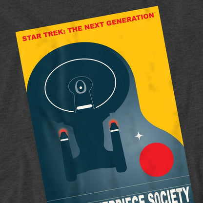 Charcoal - Pack Shot - Star Trek Unisex Adult The Next Generation Season 5 Episode 13 T-Shirt