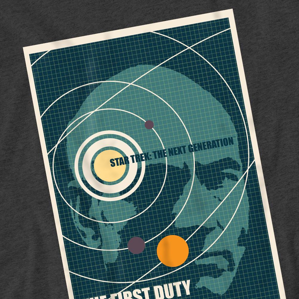Charcoal - Pack Shot - Star Trek Unisex Adult The Next Generation Season 5 Episode 19 T-Shirt