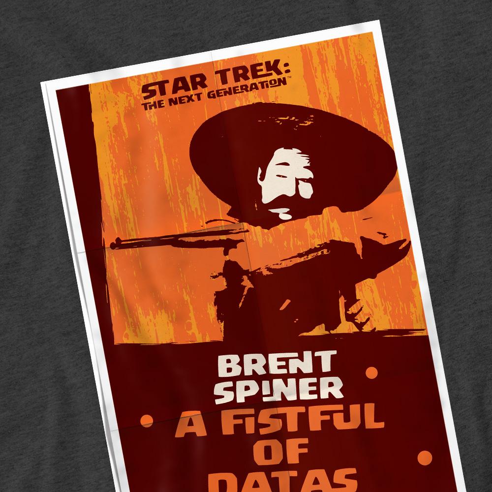 Charcoal - Pack Shot - Star Trek Unisex Adult The Next Generation Season 6 Episode 8 T-Shirt