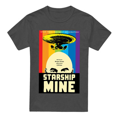 Charcoal - Front - Star Trek Unisex Adult The Next Generation Season 6 Episode 18 T-Shirt
