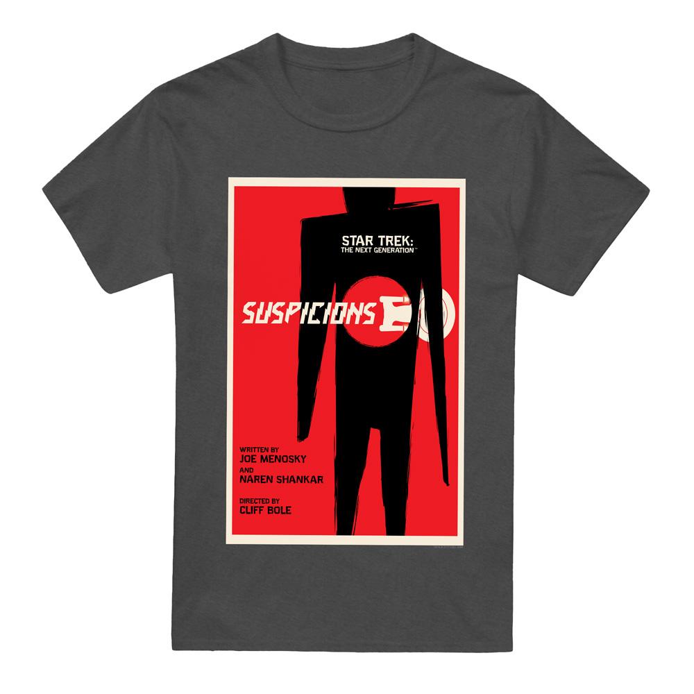 Charcoal - Front - Star Trek Unisex Adult The Next Generation Season 6 Episode 22 T-Shirt