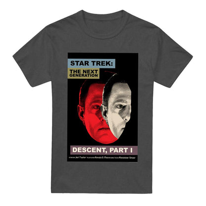 Charcoal - Front - Star Trek Unisex Adult The Next Generation Season 6 Episode 26 T-Shirt