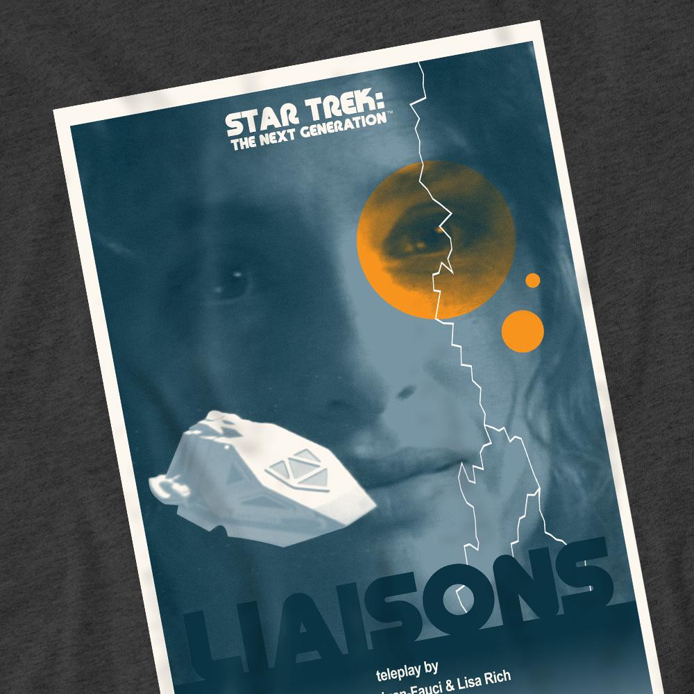 Charcoal - Pack Shot - Star Trek Unisex Adult The Next Generation Season 7 Episode 2 T-Shirt