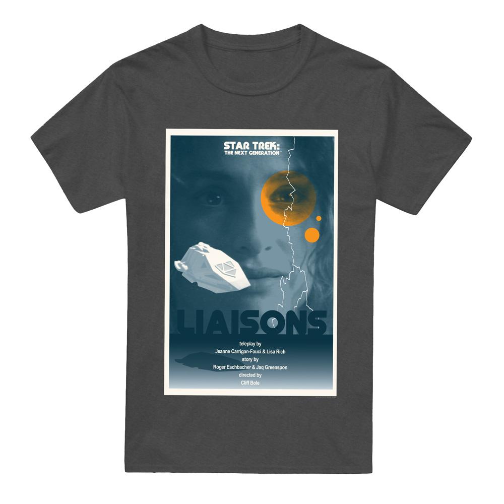 Charcoal - Front - Star Trek Unisex Adult The Next Generation Season 7 Episode 2 T-Shirt