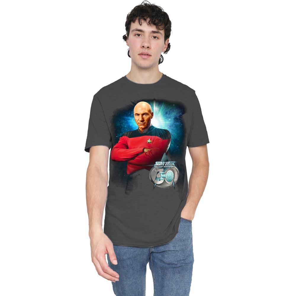 Charcoal - Lifestyle - Star Trek Unisex Adult 30 Jean-Luc Picard T-Shirt