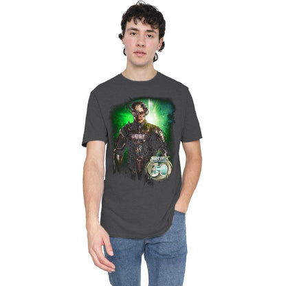 Charcoal - Lifestyle - Star Trek Unisex Adult Borg 30 T-Shirt