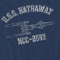 Navy - Pack Shot - Star Trek Unisex Adult Hathaway Athletic T-Shirt