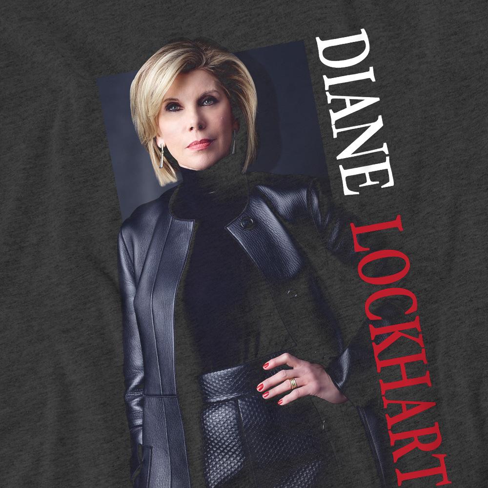 Charcoal - Pack Shot - The Good Fight Unisex Adult Diane T-Shirt