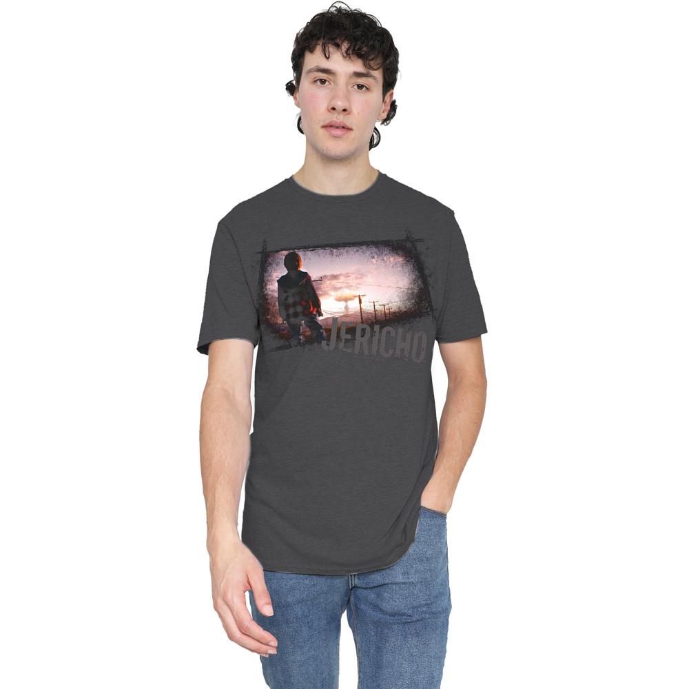 Charcoal - Lifestyle - Jericho Unisex Adult Mushroom Cloud T-Shirt
