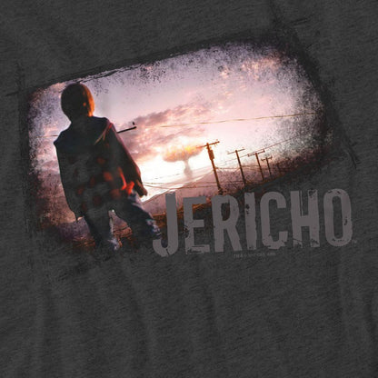 Charcoal - Pack Shot - Jericho Unisex Adult Mushroom Cloud T-Shirt