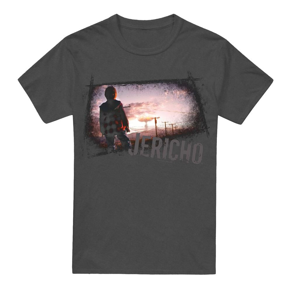 Charcoal - Front - Jericho Unisex Adult Mushroom Cloud T-Shirt