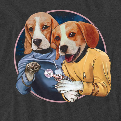 Charcoal - Pack Shot - Star Trek Unisex Adult Dogs T-Shirt