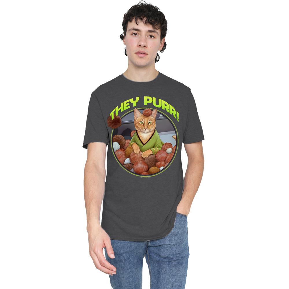 Charcoal - Lifestyle - Star Trek Unisex Adult The Purr T-Shirt