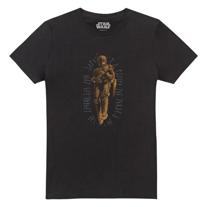 Black - Front - Star Wars Mens I´m A Simple Man Boba Fett T-Shirt