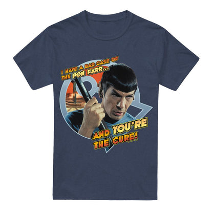 Navy - Front - Star Trek Unisex Adult Pon Farr T-Shirt