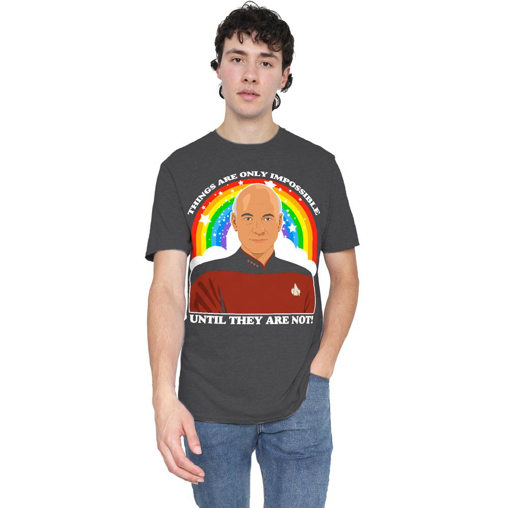 Charcoal - Lifestyle - Star Trek: The Next Generation Unisex Adult Impossible T-Shirt