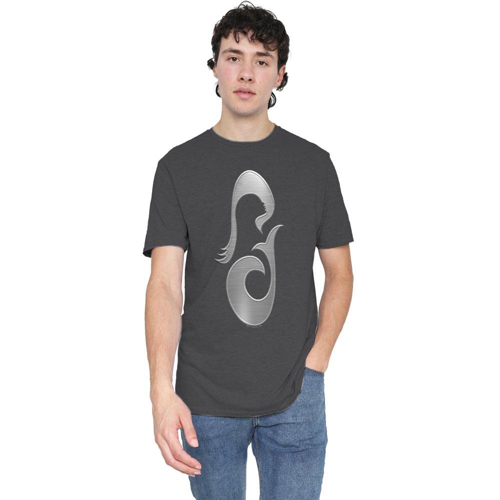 Charcoal - Lifestyle - Star Trek: Picard Unisex Adult La Sirena Metal Icon T-Shirt