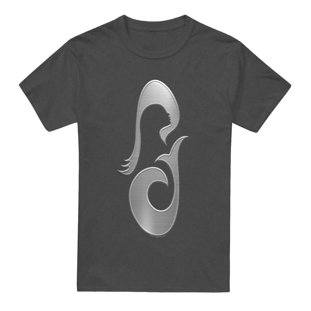 Charcoal - Front - Star Trek: Picard Unisex Adult La Sirena Metal Icon T-Shirt