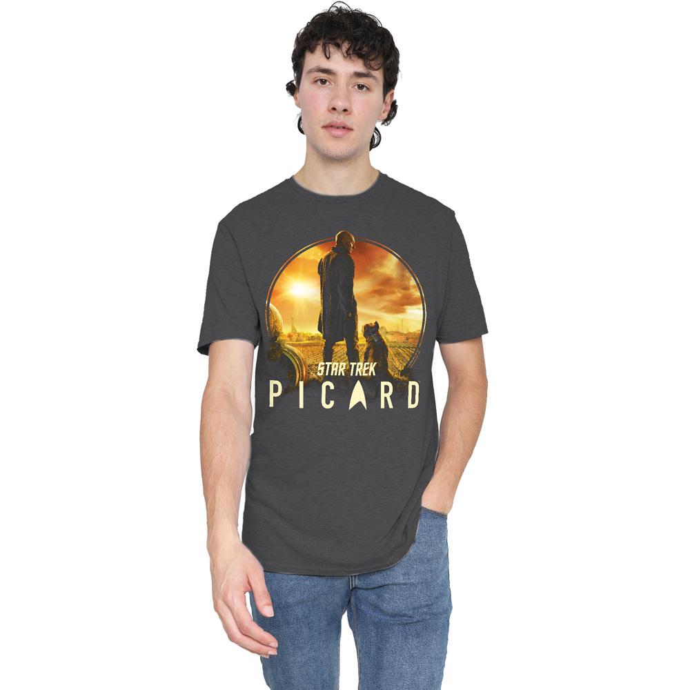 Charcoal - Lifestyle - Star Trek: Picard Unisex Adult A Man and His Dog T-Shirt