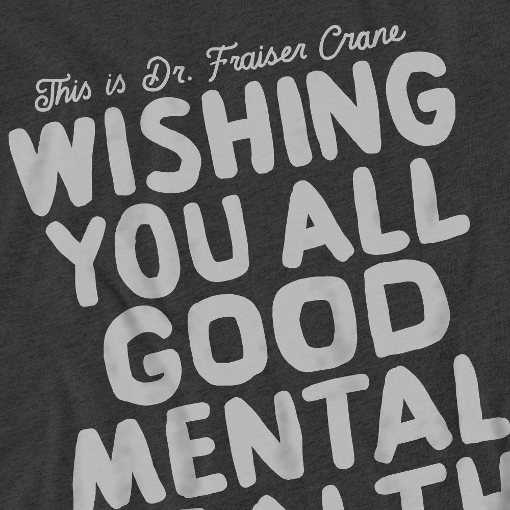 Charcoal - Pack Shot - Frasier Unisex Adult The Frasier Sign Off T-Shirt