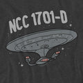 Charcoal - Pack Shot - Star Trek Unisex Adult The Next Generation T-Shirt