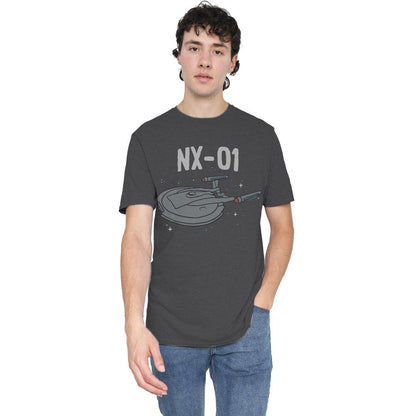 Charcoal - Lifestyle - Star Trek Unisex Adult The OG NX Class T-Shirt
