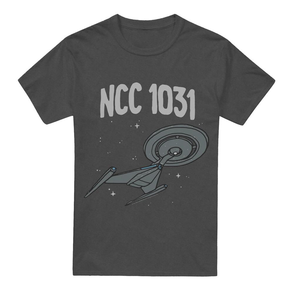 Charcoal - Front - Star Trek Unisex Adult The Crossfield Class T-Shirt