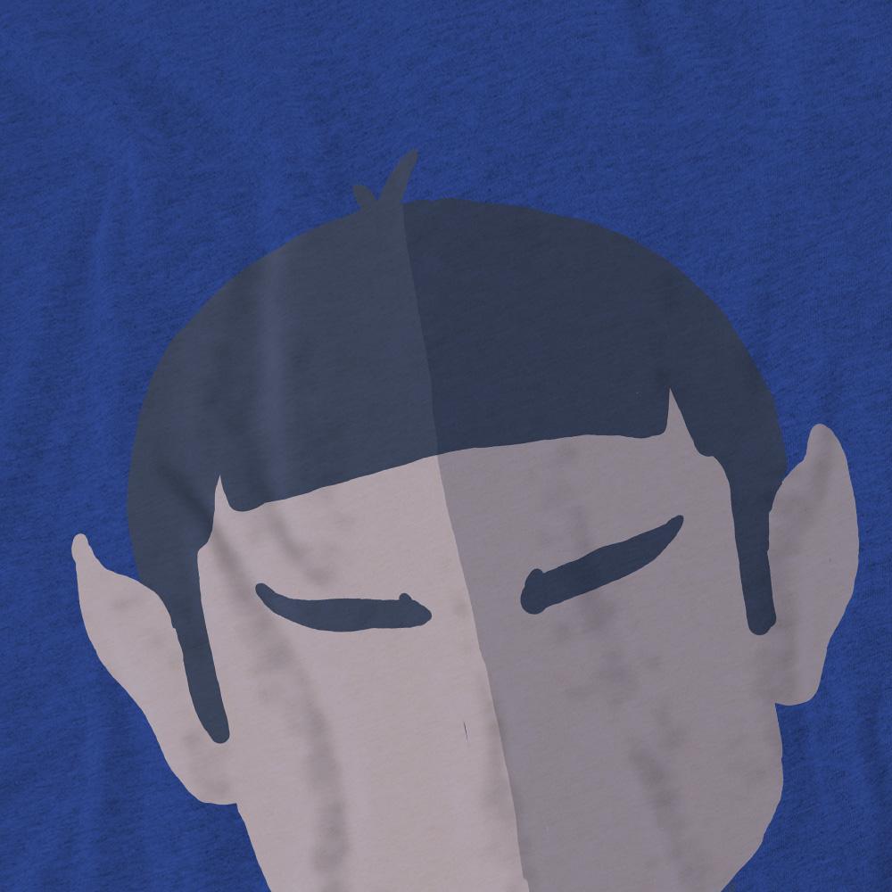 Royal Blue - Pack Shot - Star Trek Unisex Adult The Vulcan T-Shirt