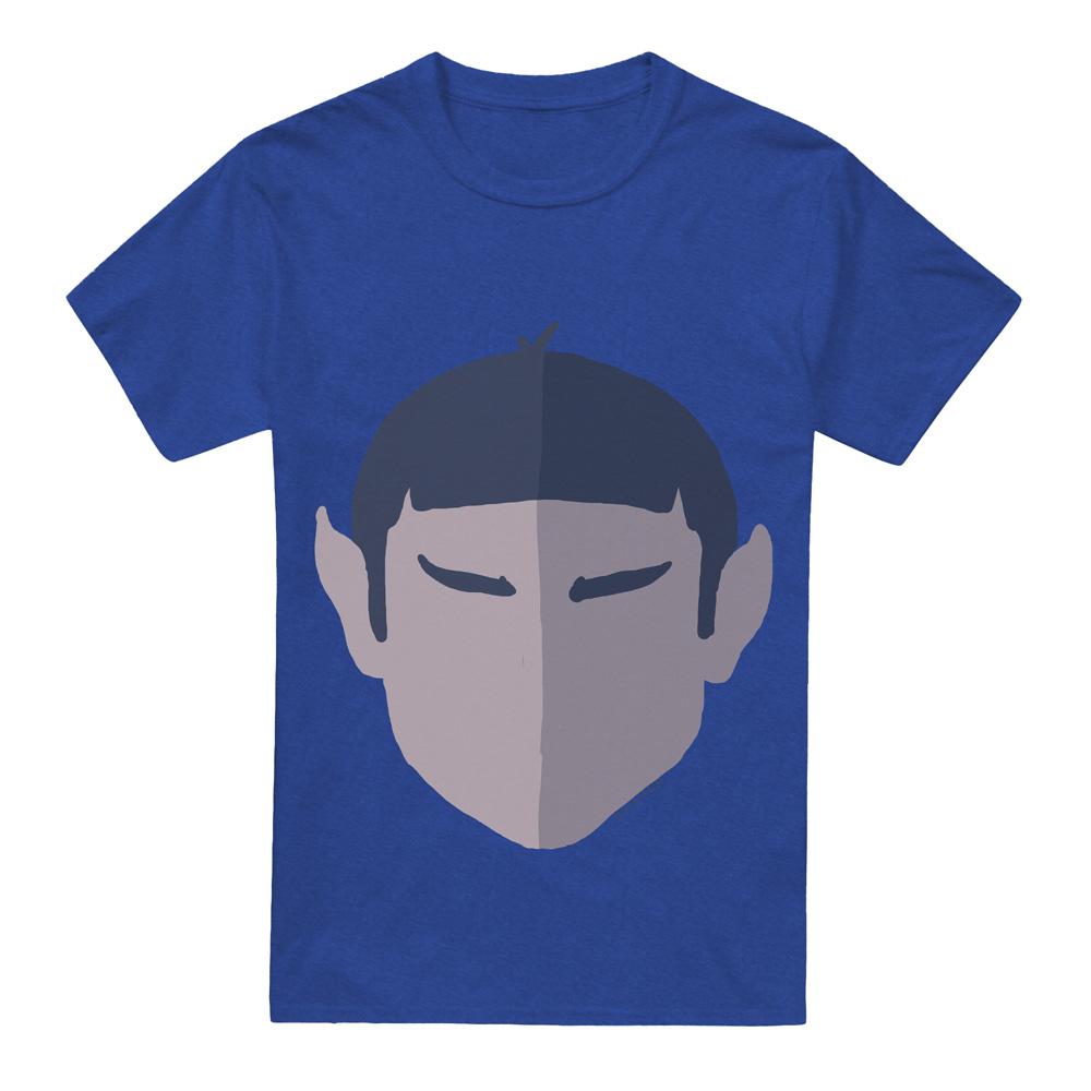 Royal Blue - Front - Star Trek Unisex Adult The Vulcan T-Shirt