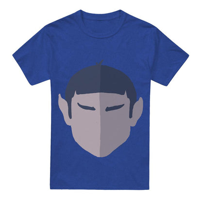 Royal Blue - Front - Star Trek Unisex Adult The Vulcan T-Shirt