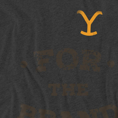 Charcoal - Pack Shot - Yellowstone Unisex Adult For the Brand T-Shirt