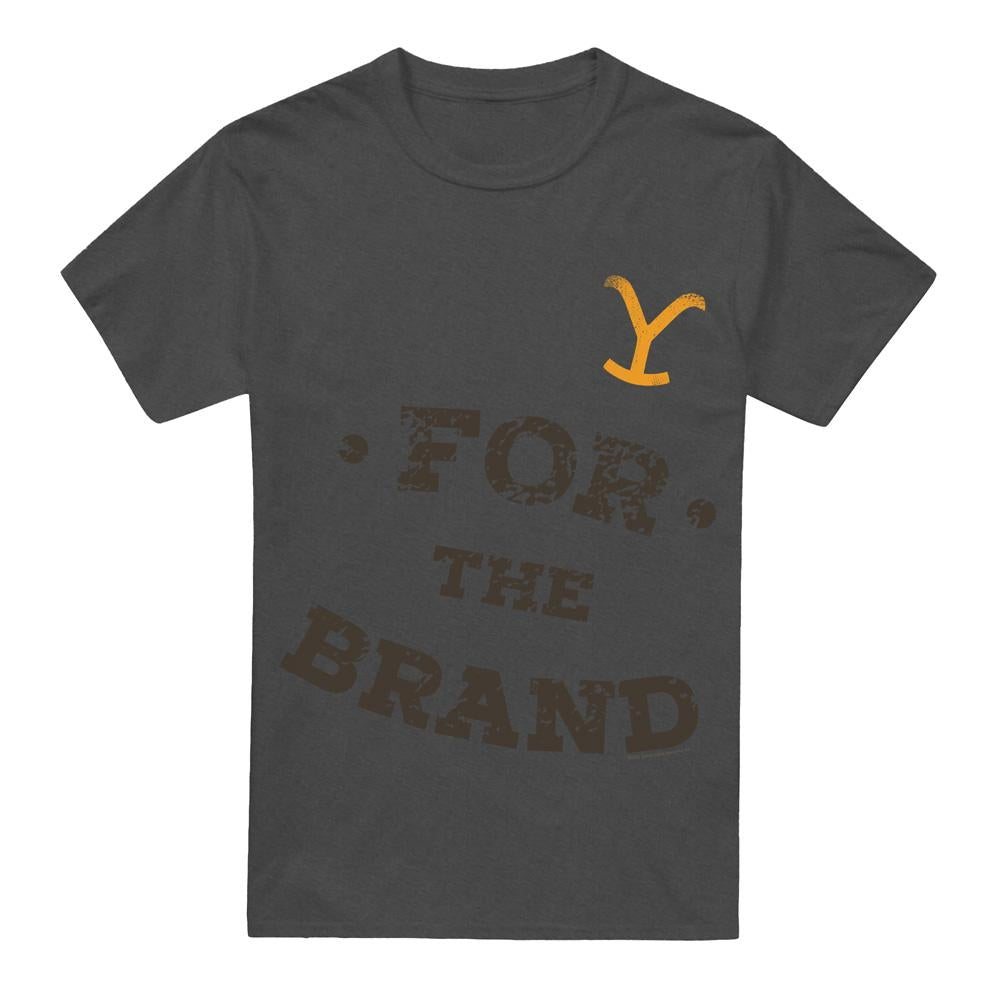 Charcoal - Front - Yellowstone Unisex Adult For the Brand T-Shirt