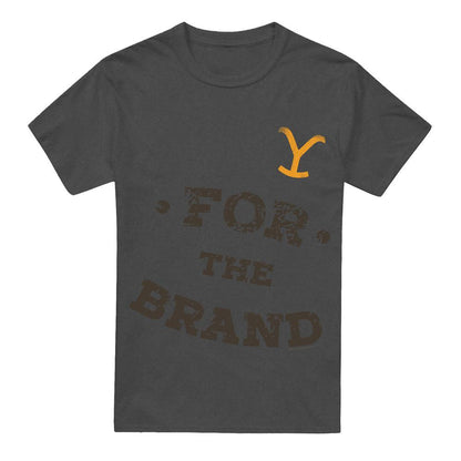 Charcoal - Front - Yellowstone Unisex Adult For the Brand T-Shirt