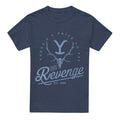 Navy - Front - Yellowstone Unisex Adult Revenge Skull T-Shirt