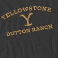 Charcoal - Pack Shot - Yellowstone Unisex Adult Arched Logo T-Shirt