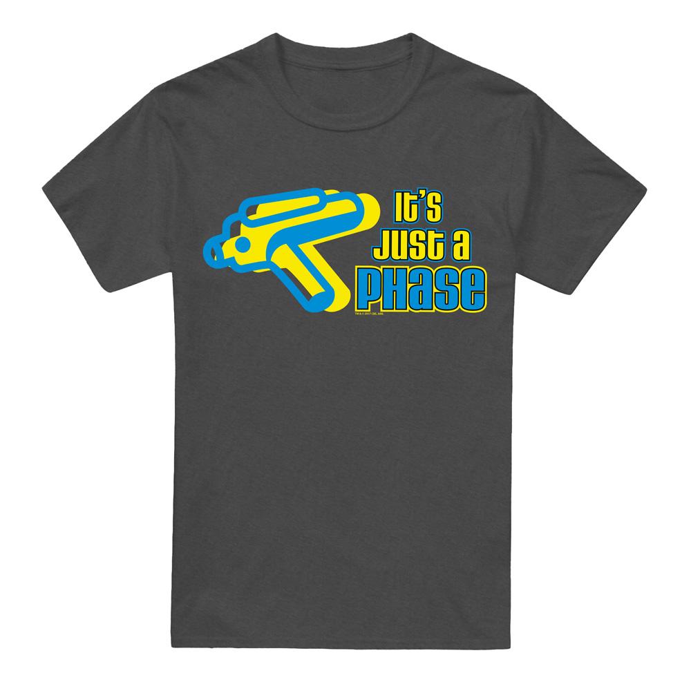 Charcoal - Front - Star Trek Quogs Unisex Adult Just a Phase T-Shirt