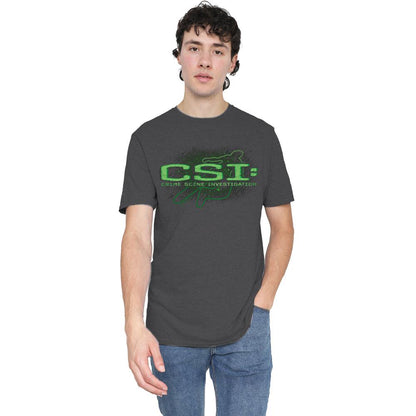 Charcoal - Lifestyle - CSI Unisex Adult Shadow Sketch T-Shirt
